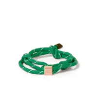 miu miu bracelet à breloque logo - vert