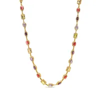 nialaya jewelry collier kaleidoscope à pendentif serti de cristaux - or