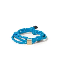 miu miu bracelet à breloque logo - bleu