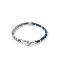john hardy bracelet en argent sterling serti de lapis-lazuli - bleu