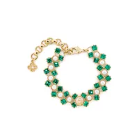 casablanca bracelet crystal and pearl en chaîne - or