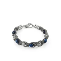 emanuele bicocchi bracelet arabesque shamballa - bleu