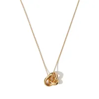 otiumberg collier à pendentif knot - or