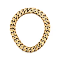 balenciaga collier en chaîne à effet antique - or