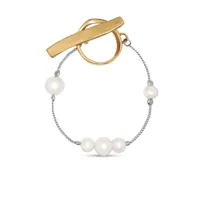 dries van noten bracelet à ornements en perle - blanc