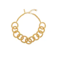 oscar de la renta collier à design de corde orné de perles