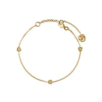 burberry shield chain bracelet - or
