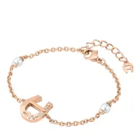 aigner bijouterie, bracelet a logo with pearls & crystals en quarz - pour dames