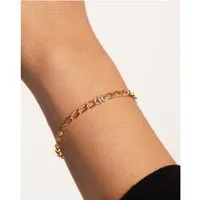 pdpaola bijouterie, letter r bracelet en gold - pour dames