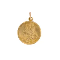 médaille saint christophe en or jaune 4.00g