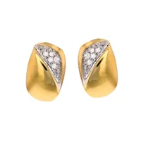 boucles d'oreilles diamants 0.05 carat 2 ors