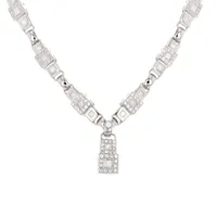 collier diamants 2.41 carats or blanc 39.70g