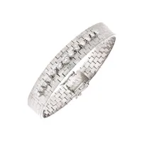 bracelet diamants 0.81 carat or blanc 26.51g