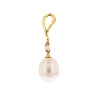 boucles d'oreilles isabelle langlois diamants 0.13 carat et perles or jaune 7.99g