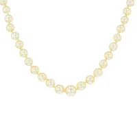 collier de perles en chute or blanc 27.16g