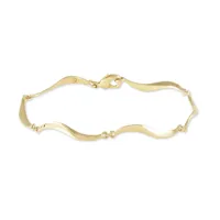 bracelet caralia plaquã© or jaune