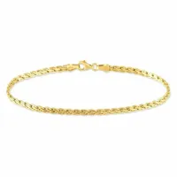bracelet jany maille palmier or jaune