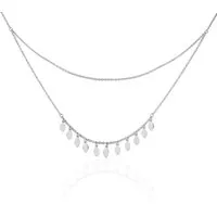 collier polyna argent blanc