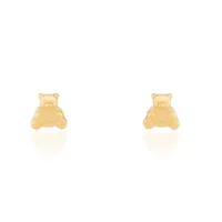 boucles d'oreilles puces ours or or jaune