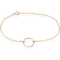 bracelet andrina or rose diamant