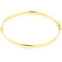 bracelet jonc cynthia fil plat lisse or jaune