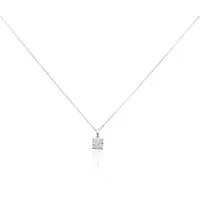 collier charlene or blanc diamant synthetique