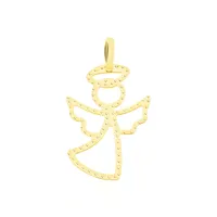 pendentif estrellita ange aureole or jaune