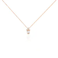 collier alicea or rose diamant