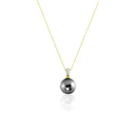 collier jodocus or jaune perle de tahiti oxyde zirconium