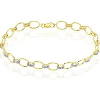 bracelet or jaune kayly diamants