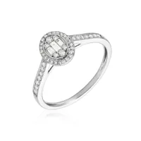 bague collection 1986 or blanc diamant