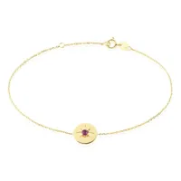 bracelet melchior or jaune rubis