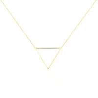 collier triangle or jaune