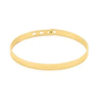 bracelet jonc big love acier jaune