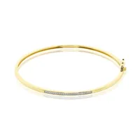 bracelet jonc phillipa or jaune diamant