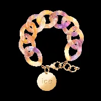 chain bracelet - purple lime