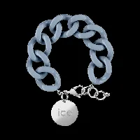 chain bracelet - artic blue - silver