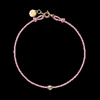 diamond bracelet - light pink