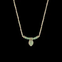jade solitaire necklace, les intemporels