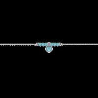 turquoise solitaire chain bracelet, les intemporels