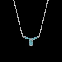 turquoise solitaire necklace, les intemporels