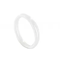 bague anneau de céramique blanche - 3mm - taille 50