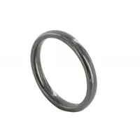 bague anneau de céramique noire - 3mm - taille 50