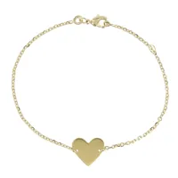 bracelet coeur plaqué or