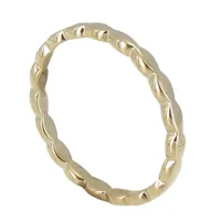 bague plaqué or anneau d'amandes - taille 58