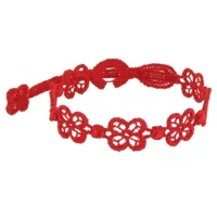 cruciani bracelet dentelle happy rouge