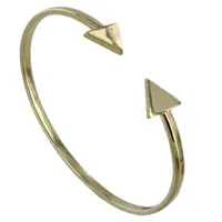 bracelet plaqué or jonc double flèche