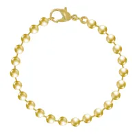 bracelet plaqué or perles 4mm