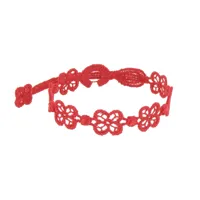 cruciani bracelet dentelle happy rouge clair