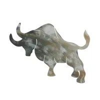 broche taureau en corne modèle 2